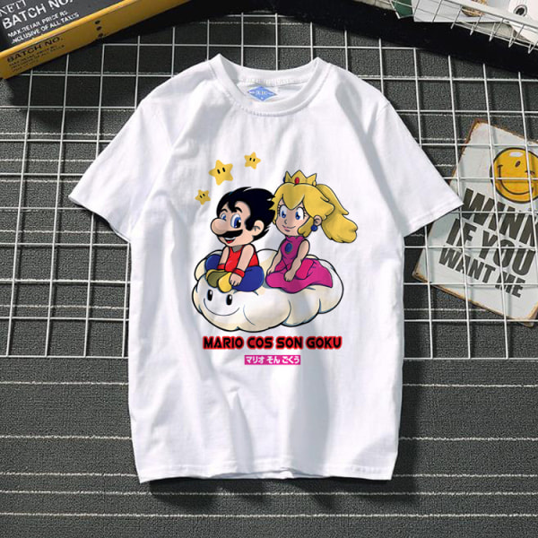 Mario anime perifer T-shirt för män och kvinnor T-shirts 6# 6# Children's 4XL