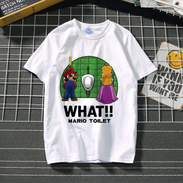 Mario anime perifer T-shirt för män och kvinnor T-shirts 12# 12# XL