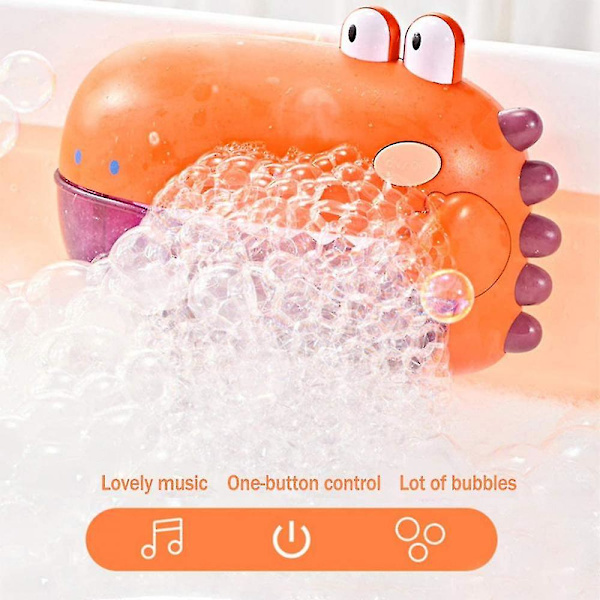 Bubbelbadsmaskin för badkarleksaker Blåser bubblor och spelar sånger Red