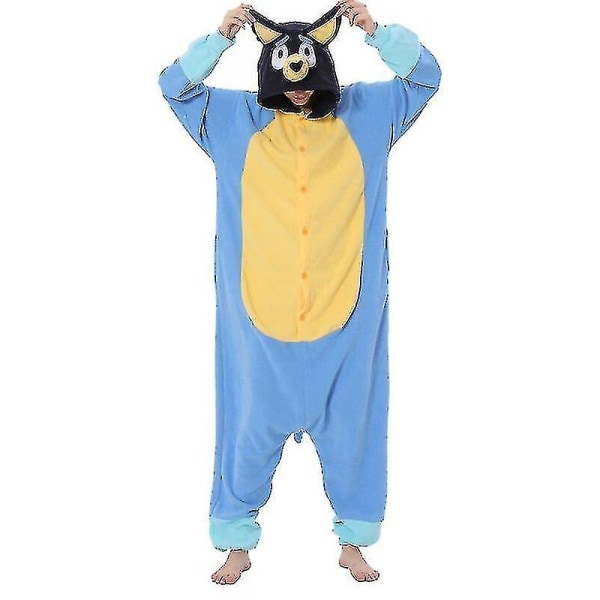 Djur Vuxna Tecknad Hund Onesies Pyjamas Halloween kostymer Jumpsuit Julklapp Bluey M