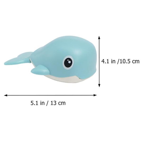 Barn badleksak Clockwork Whale Toy Bada Leksak Clockwork Simma Whale Sky-blå Sky-blue 10.5X13cm