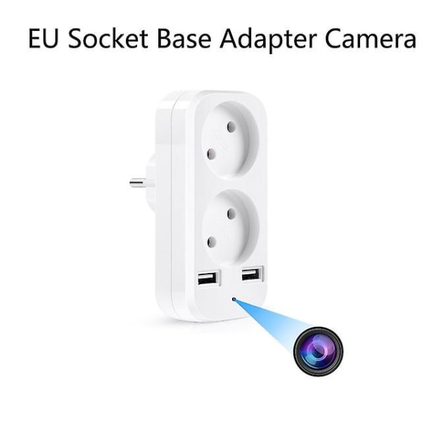 Eu Standard Vägguttag Minikamera Med USB gränssnitt Hd Bärbar Hushålls Eu-kontakt Trådlös Ip Kamera Wifi Fjärrövervakning null none