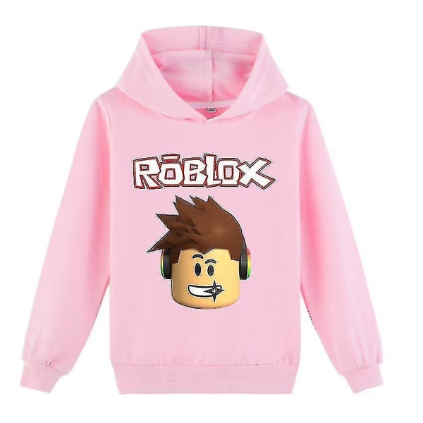 Roblox medelålders pojkar och flickor och hösttröja-1 A pink 110cm