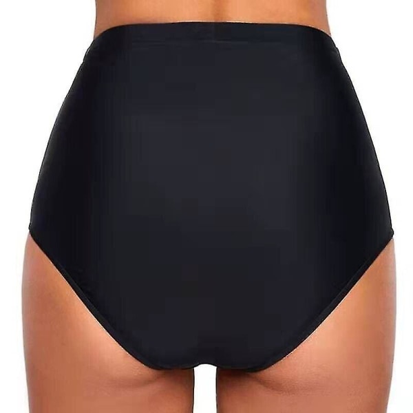 Period simunderdel Shorts Hög Bikini Dam För Shorts Underdel Löpning Sim Black XL