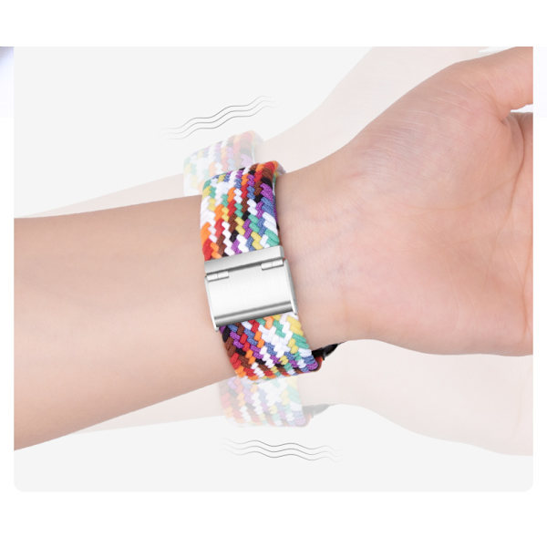 Lämplig för Apple Watch Band 7-6se  38/40/41mm-24#Blått på vitt