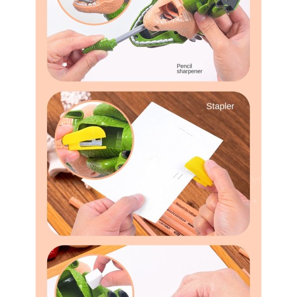 Dinosaurmodell lärande brevpapper set Velociraptor