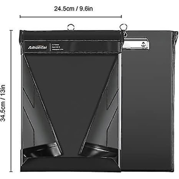 Vattentät urklipp, Aihontai Professionell urklippsförvaring A4 brevporträttstorlek Memo urklipp - Premium Pvc-material för inomhus utomhus null none