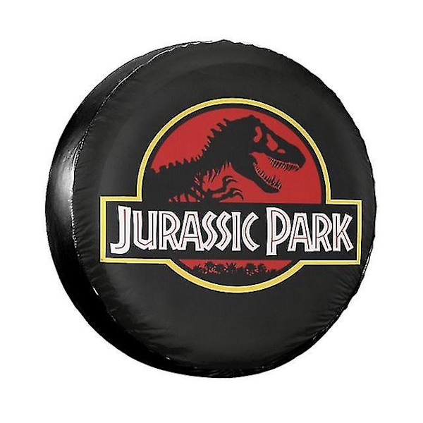 Jurassic Park Logo Gul cover för Jeep Mitsubishi Pajero Giant Dinsaur Car Wheel Covers 14'' 15'' 16'' 17'' Inch 2 15 inch