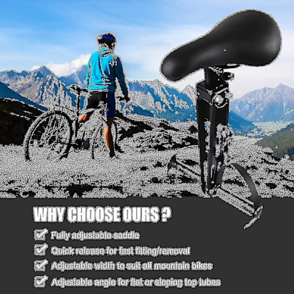 Cykelsits för barn för mountainbikes Frontmonterade cykelsitsar Lätt att installera för barn handle