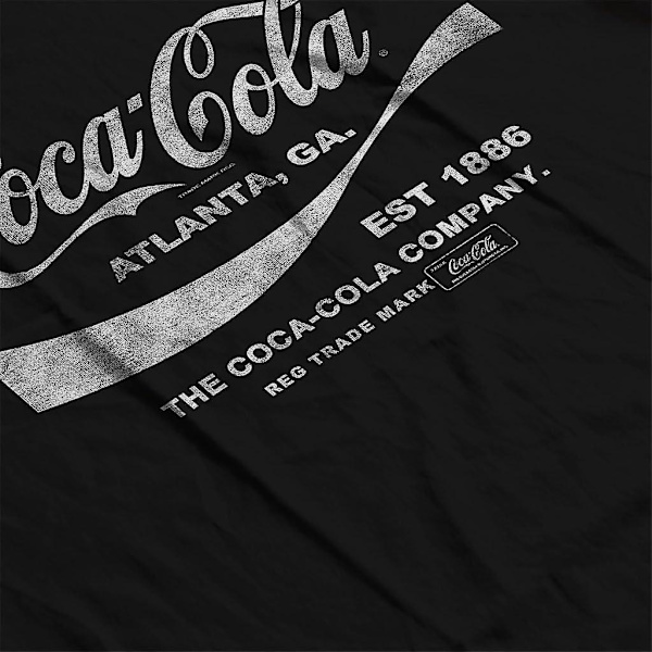 Coca Cola Drink 1886 T-shirt för män Black XL