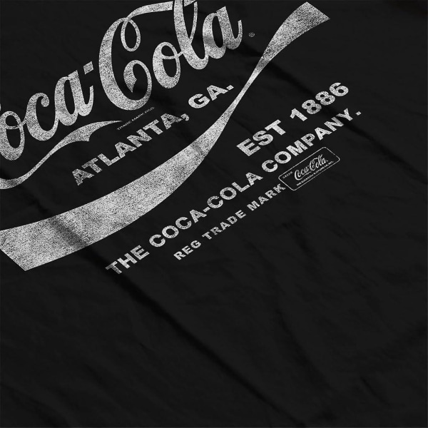 Coca Cola Drink 1886 T-shirt för män Black XXL