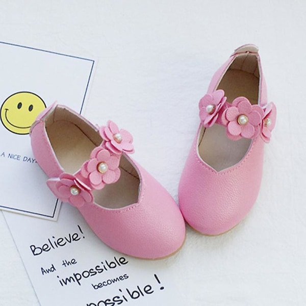 Flickor Pure Color Sandaler Casual Summer Shoes Closed Toe Flats Pink EU 29.5