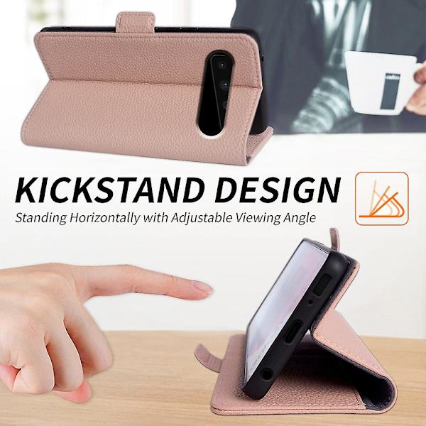 För Samsung Galaxy S10 Plus anti-scratch Litchi Texture Äkta kohud Läder+tpu Telefon Case Pink