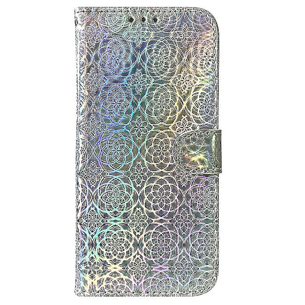 För Samsung Galaxy A53 5g färgglada magnetiska phone case Silver