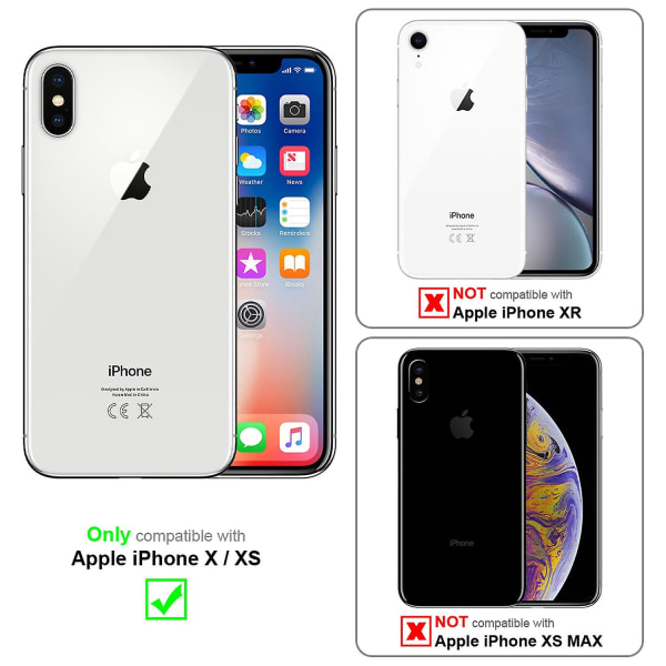Mobiltelefonkedja för Apple iPhone X/XS Case med längdjusterbart sladdband Nackbandsband LIQUID LIGHT GREEN iPhone X / XS