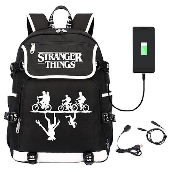 Stranger Things Ryggsäck Skolväska Three Piece-q