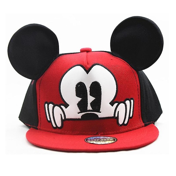 Barn Baseball Cap 3d Musse Pigg Minnie Mesh Solskydd Trucker Hatt För Pojke Flicka A Red