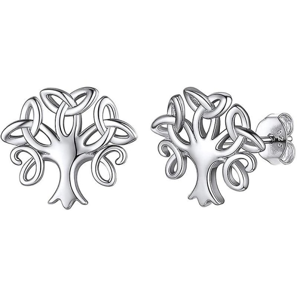 S925 Silver Girl Life Tree Ear Deco Silver none