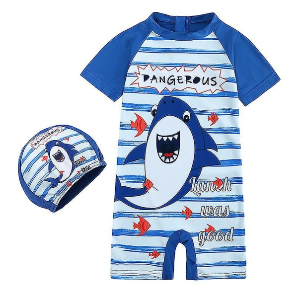 Barn Pojkar Flickor Dinosaurie Baddräkt One Piece Sunsafe Swimwear Simdräkt HY20080B L
