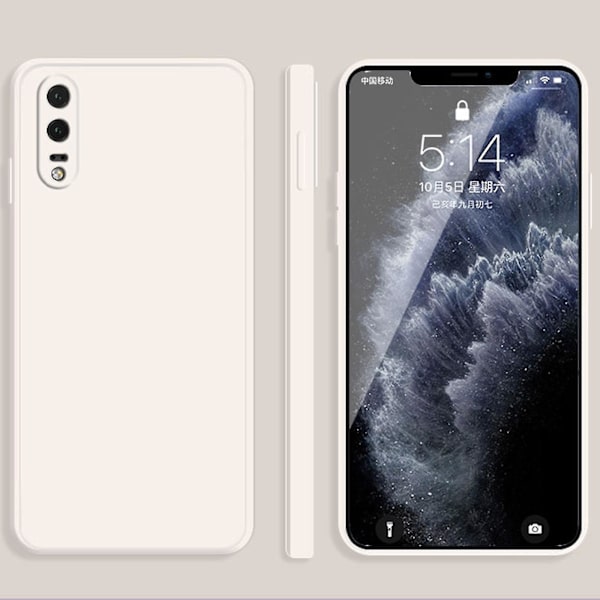 För Huawei P20 Liquid Case White none