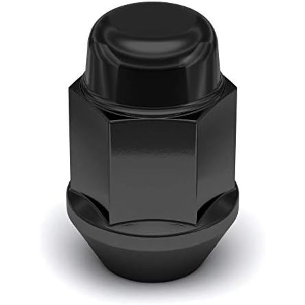 White Knight 1707S-20AM Chrome M12x1,50 Bulge Acorn Lug Nut, 20 Count (Pack of 1) Black 4 Pack Lug Nut