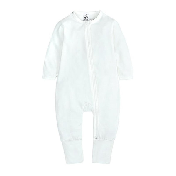 Barnkläder Och Höst Jumpsuit Nyfödd Långärmad Romper Romper Kläder white 100cm