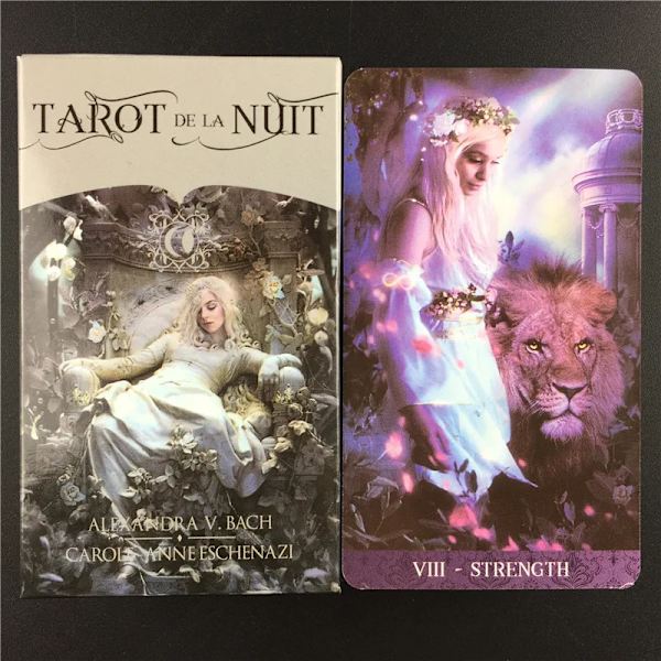 Tarot de la Nuit-kort A 78-deck Oracle English Divination Edition Borad Spelar spel Light Grey none