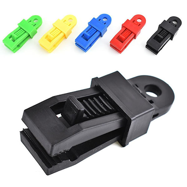 20 st Clips Heavy Duty Hög kvalitet Slitstark Premium Lock Grip Canopy Clamp För Markiser Camping Tarps Husvagn Clamps Krok null none