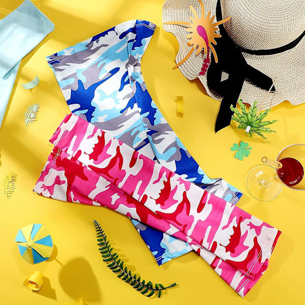 Sunrain 4st Uv Solskydd Arm Sleeves, Ice Silk Cooling Sleeves To Cover Arm Kompatibel Wi