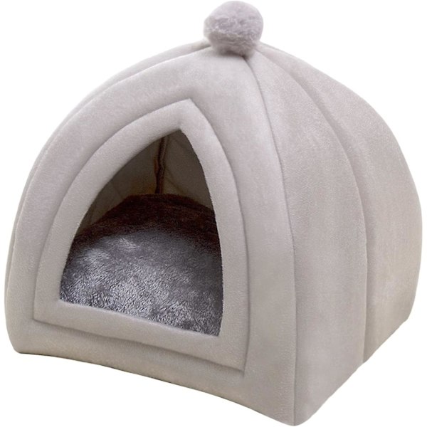 Kattsäng Grotta Tvättbar Varm Katt Hus Husdjur Hund Grotsäng Pet Cave Igloo säng Katt Tältsängar för innekatter Små hundvalp , M M