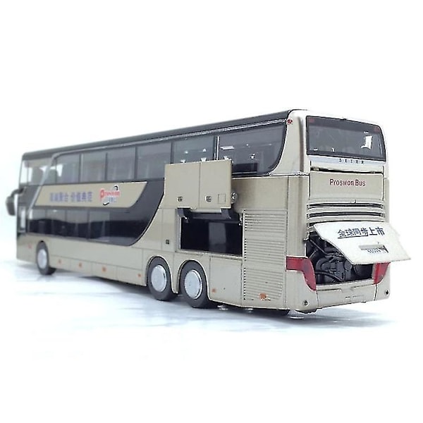 Bussmodell 1 32 High Simulation Twin Sightseeing Blinkande leksaksbil null none