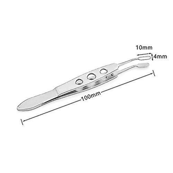 Premium rostfritt stål Meibomian Gland Expressor Professionell pincett Ögonlocksmassagepincett för torra ögon, högprecisionspincettverktyg (r null none