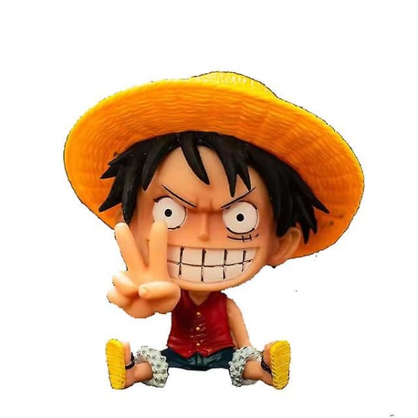 One Piece Anime Monkeydluffy Roronoa Ace Pvc Action Model Collection Cool Stunt Figur Leksak Present C H1