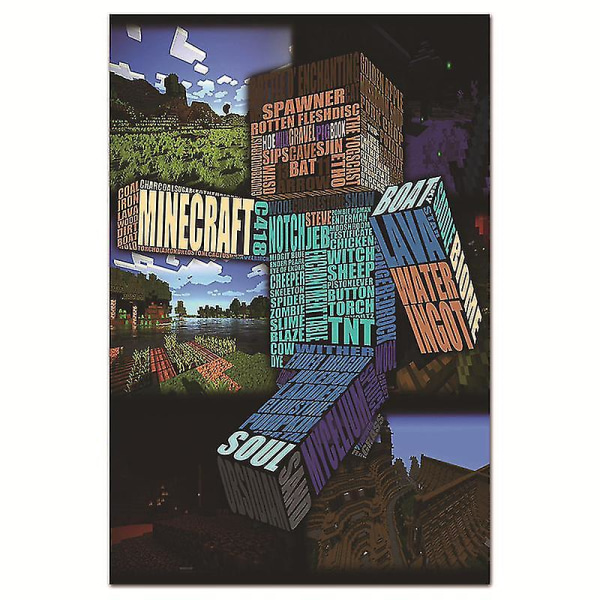 minecraft spel perifer affisch dekoration dekorativ gobeläng 40*50cm 16*20inches