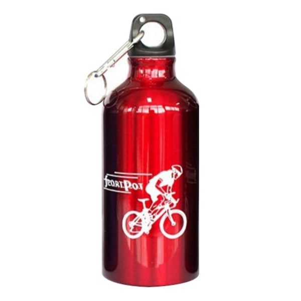 500ml Utomhussport Cykling Bärbar aluminiumlegering dricksvattenflaska kopp Silver