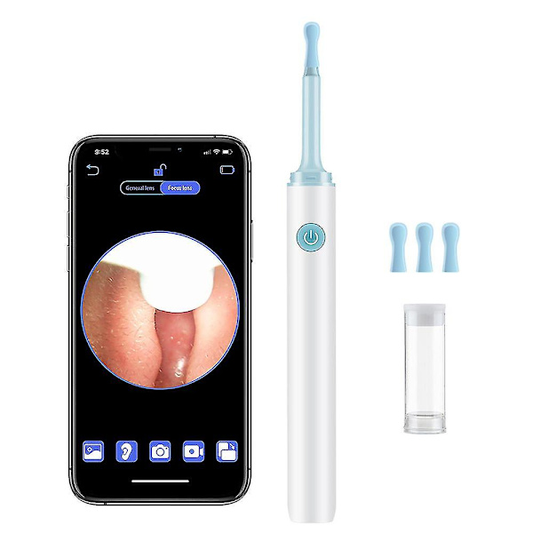 Multifunktionell Smart Ear Cleaner Earpick 500w Pixel Hd Ear Endoscope Camera Earwax Remover Tool Set White