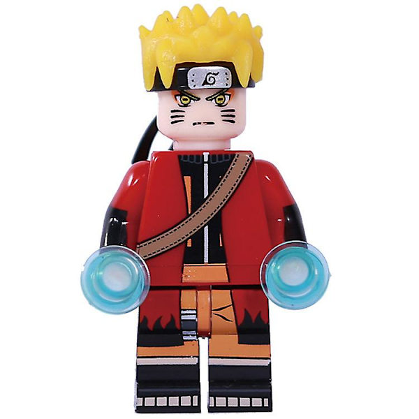 anime naruto tecknad monterad byggstenar docka
