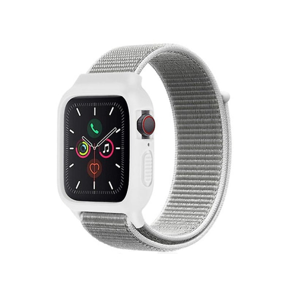 Nylon för Aapple Watch Armband Apple Iwatch Integrated Strap 4567se Apple Strap#tyx005 Seashells 42or44or45MM