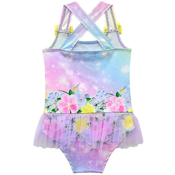 5-9 år Flickor Unicorn Swimsuit Baddräkt Baddräkt Summer Beach_c 5-6 Years