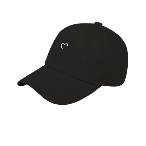 Stil Kepsar Hip Hop Kärlek Flicka Baseball Kepsar Snapback Par Cap Peaked Cap Hjärta Broderi Kepsar Baseball Kepsar Solhatt svart