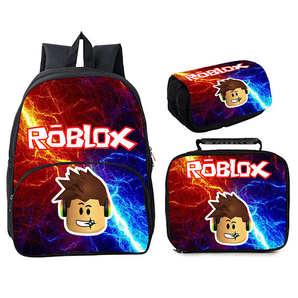 Roblox 3-delad Roblox 16" rund väska Style 18