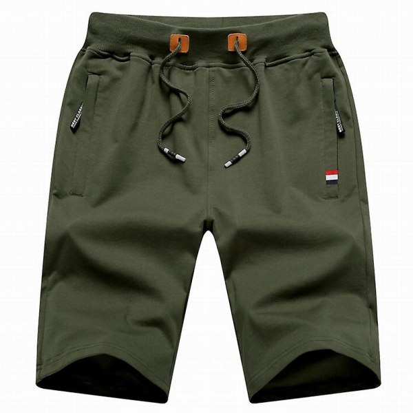 2022 nya herrshorts sommarbyxor Bomull Casual Sweat Bermudas Herr Svart Homme Klassiskt märkeskläder Strandshorts Man Z 30-40kg for S Gray