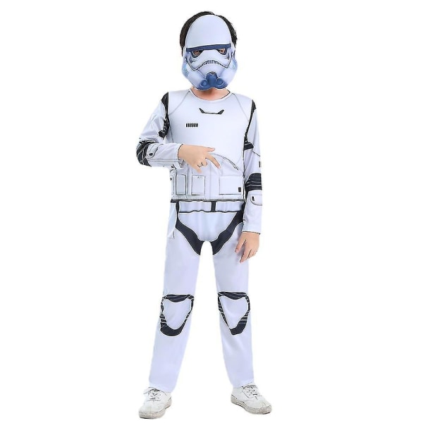 4-12 år Barn Star Wars White Death Trooper Storm Trooper Cosplay kostym Halloween Party Jumpsuit Fancy Dress Outfits 10-12 years old