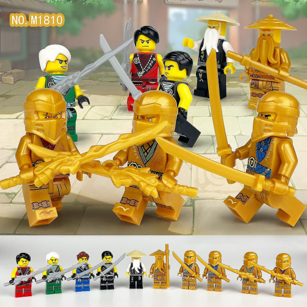 Ninja 1613 Building Block Minifigure Small Particle My Vs. Python Gift Toy Puppeteer World Figurine 50pcs Approximately 4.5cm high