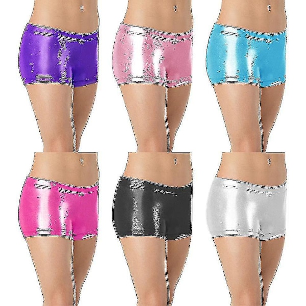 Flickflackshorts för flickor, gymnastikshorts för balett Purple 110cm