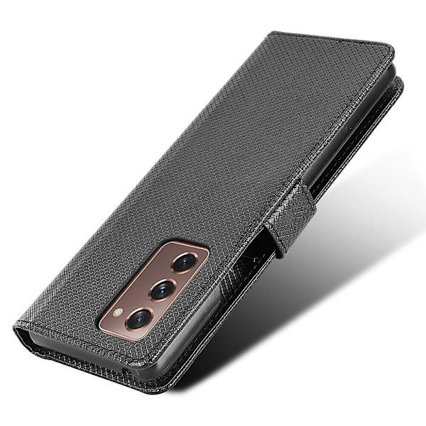 Kompatibel med Samsung Galaxy Z Fold 2 Case , Kickstand Korthållare Cover Magnetisk case För Samsung Galaxy Z Fold 2 A3