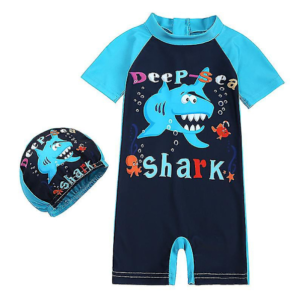 Barn Pojkar Flickor Dinosaurie Baddräkt One Piece Sunsafe Swimwear Simdräkt HY20071B L