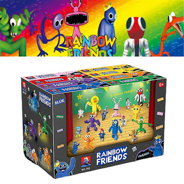 Roblox Rainbow Friends Dörrar Skräckspel Byggstenar Figur Montera Modell Tegelstenar Leksaker För Barn Födelsedagspresent null none