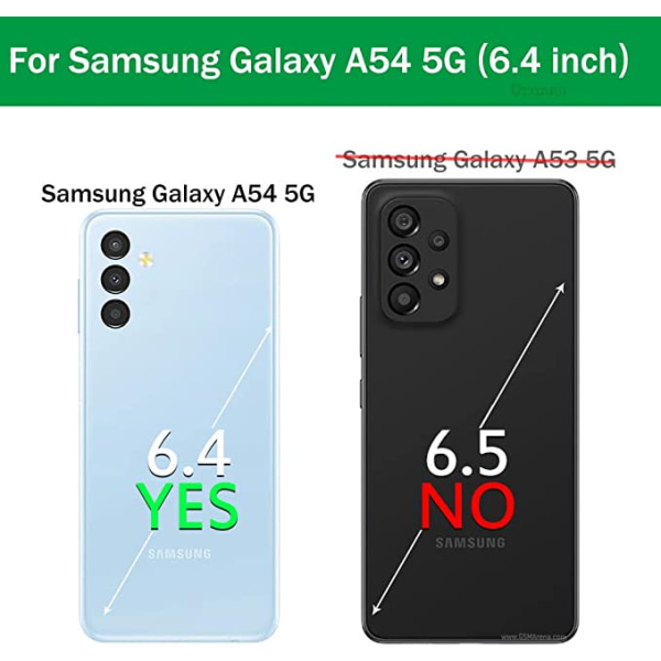 TASHHAR Samsung Galaxy A54 5G case med bältesklämma hölster Militärklass Heavy Duty 3 i 1 Stötsäker rustning Robust Hållbar för Galaxy A54 5G blackorange