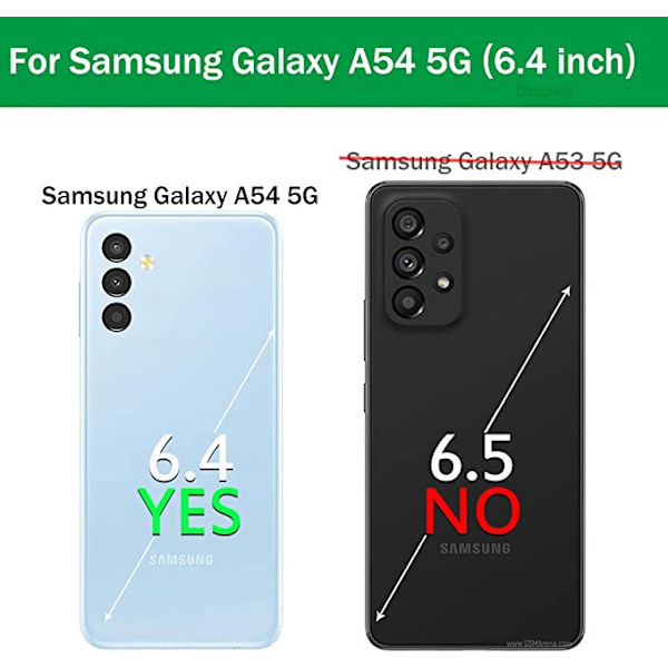 TASHHAR Samsung Galaxy A54 5G case med bältesklämma hölster Militärklass Heavy Duty 3 i 1 Stötsäker rustning Robust Hållbar för Galaxy A54 5G darkblueblue